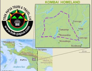 kombai map-trek papua